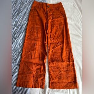 Anthropologie Maeve Colette wide leg crop pants